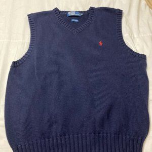 Polo By Ralph Lauren - Mens Navy Cotton Vest